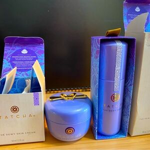 Tatcha set:  The Dewey Skin Cream & The Dewey Serum. Brand new in box.